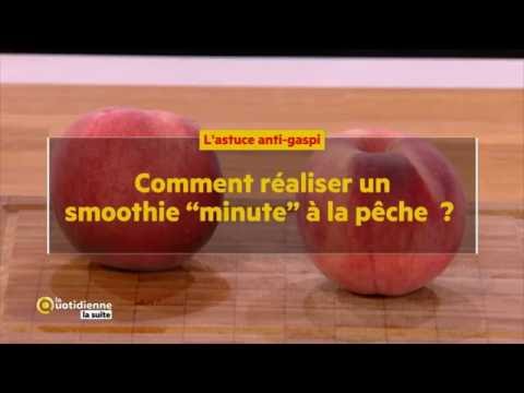 Comment réaliser un smoothie "minute" à la pêche ?