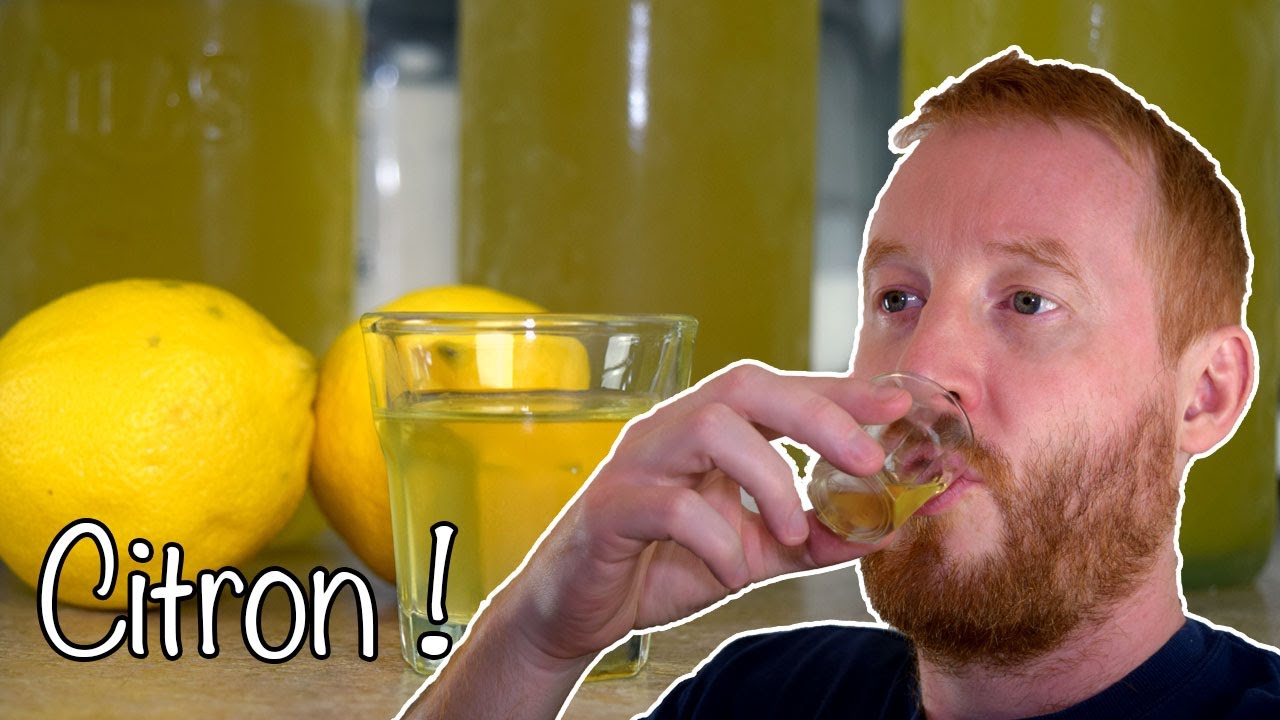 Limoncello, liqueur de citron (très facile à réaliser)  🍋