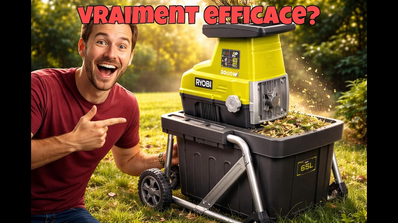 Test RYOBI RSH3045U – Broyeur 3000W : Vaut‑il le coup ?