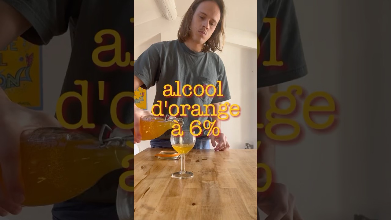 Alcool d'orange maison Facile