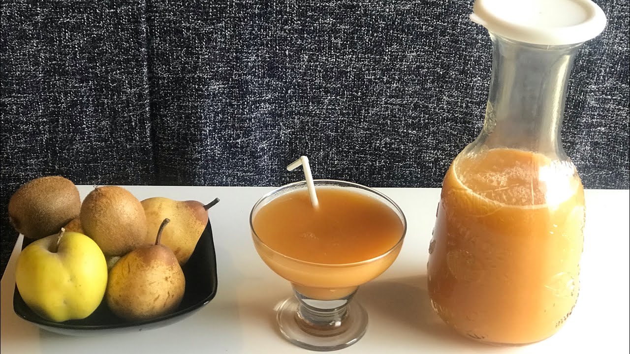 Jus de pêche, (frais) Recette Maison.