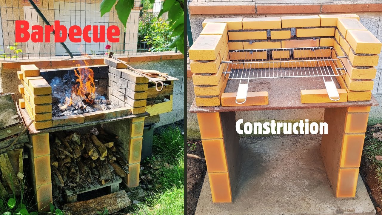 Construire un BARBECUE maison en BRIQUES réfractaires