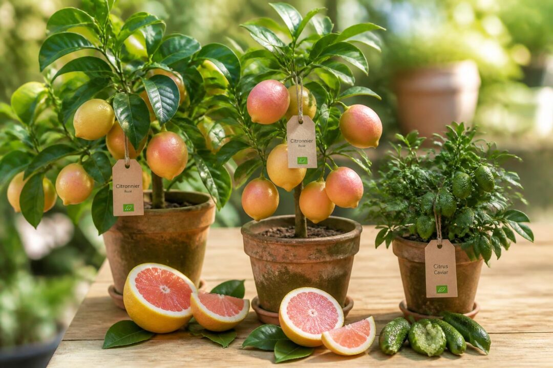 découvrez notre sélection biologique de citronnier rose et citrus caviar en pot, prêts à être plantés dans votre jardin ou sur votre balcon pour un agrément naturel et original.