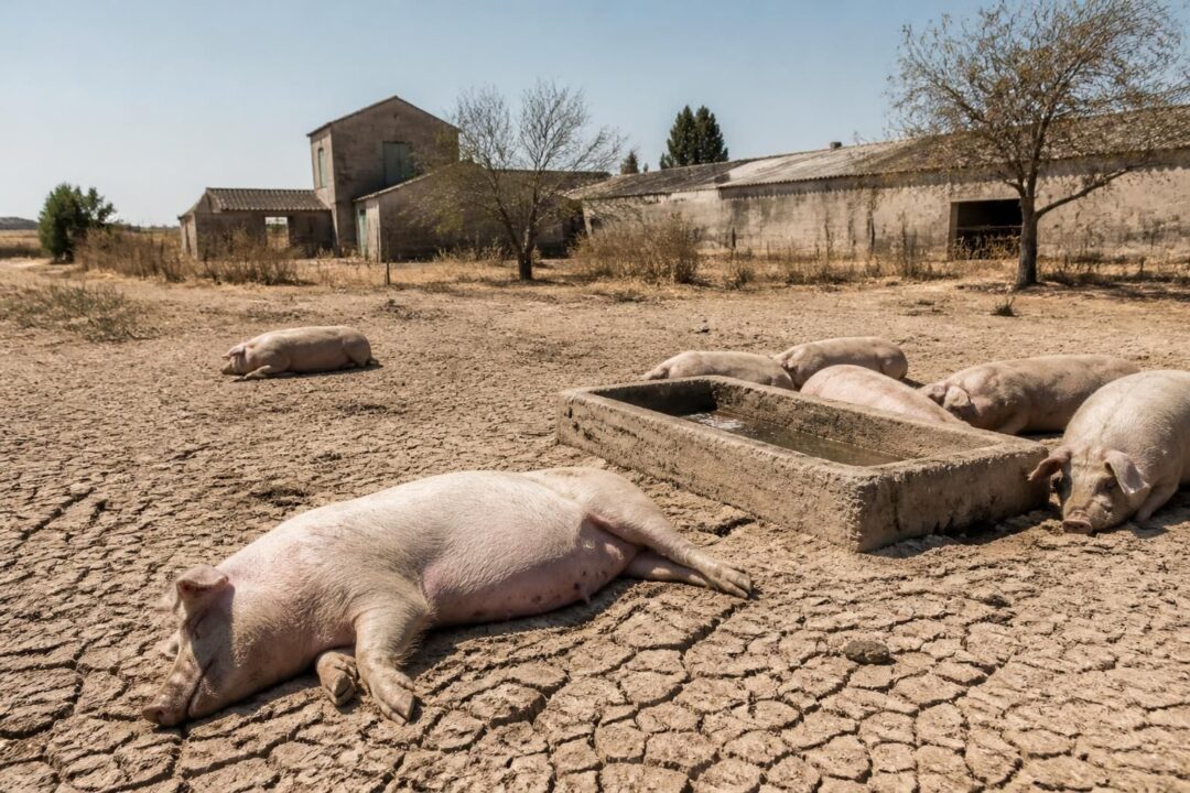 canicule dans l'ouest de la france : une mortalité massive touche gravement les élevages porcins, impactant l'agriculture locale et les producteurs.