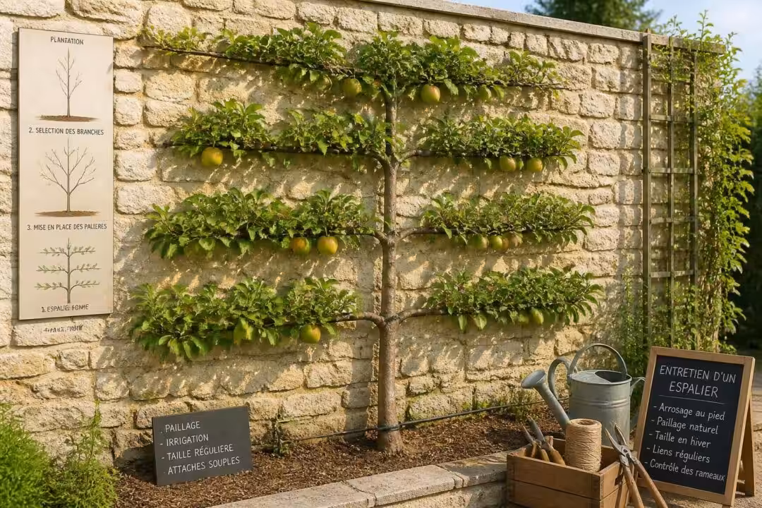 découvrez nos techniques efficaces et conseils d'entretien pour réussir la culture d'un arbre en espalier et assurer sa santé sur le long terme.