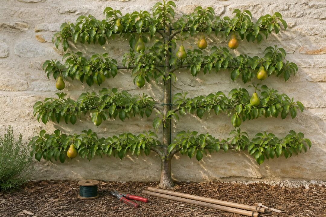 découvrez des techniques efficaces pour cultiver un poirier en espalier et apprenez les méthodes d'entretien durable pour garantir une croissance saine et une production abondante.
