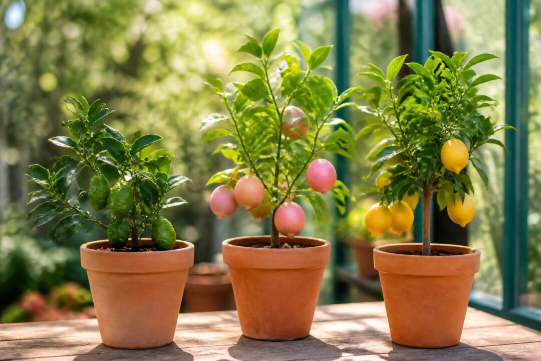 découvrez notre sélection bio de citron caviar et citronnier rose en pot, prêts à planter pour un jardin parfumé et original.