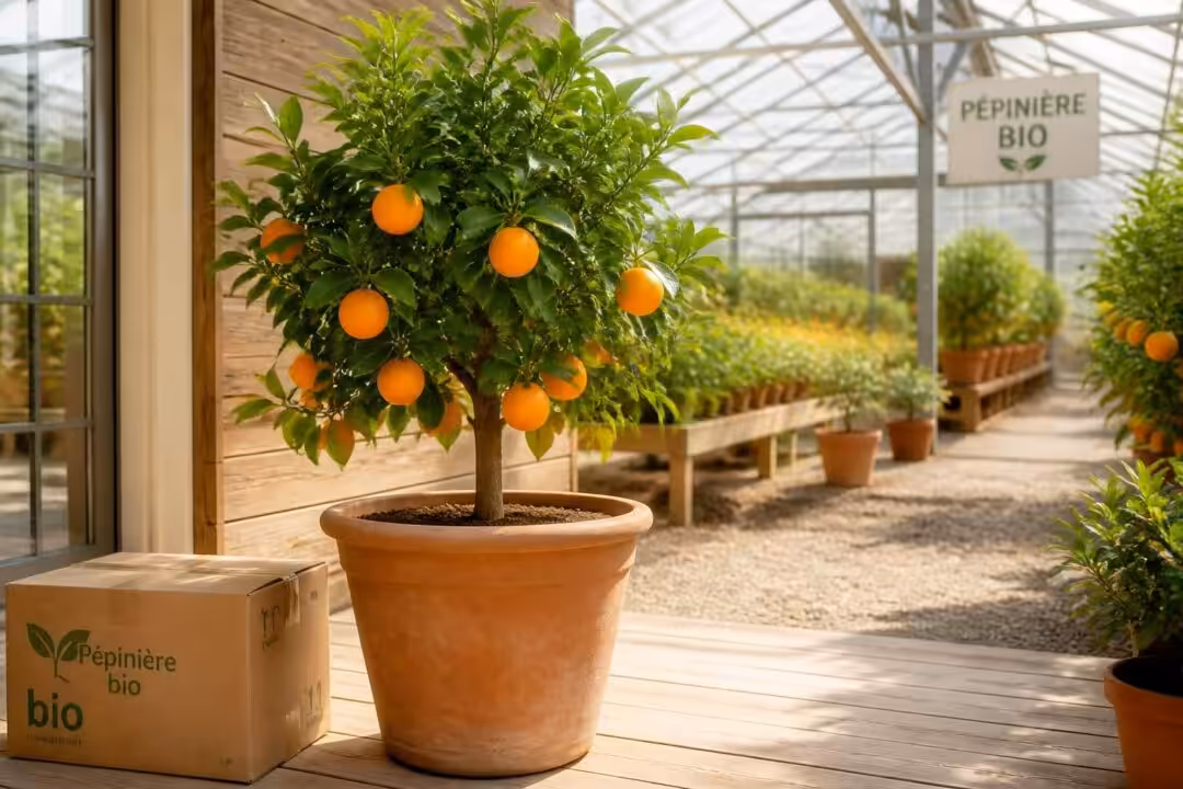 découvrez notre pépinière bio proposant des arbres clémentine clementiniers en pot, cultivés naturellement et livrés directement à domicile pour un jardin sain et fruité.