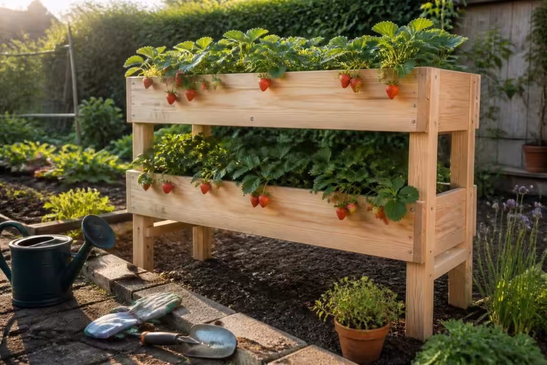 découvrez notre guide pratique illustré pour créer un support fraisier fait maison et réussir vos plantations de fraises avec méthode et créativité.