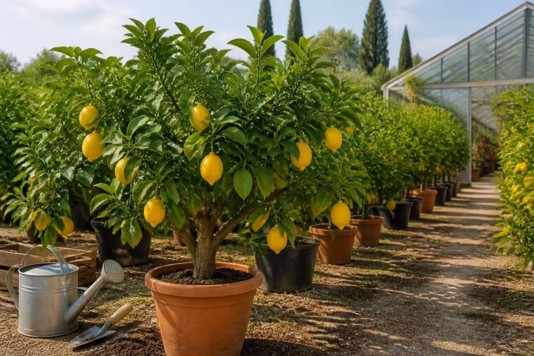 achetez un citronnier quatre saisons de qualité en pépinière spécialisée en agrumes pour profiter de fruits savoureux tout au long de l'année.
