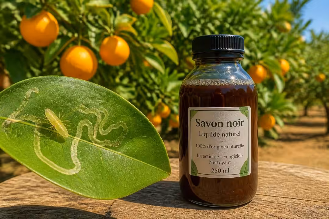 découvrez des méthodes efficaces pour protéger vos arbres fruitiers des mineuses des agrumes en utilisant du savon noir, une solution naturelle et respectueuse de l'environnement.