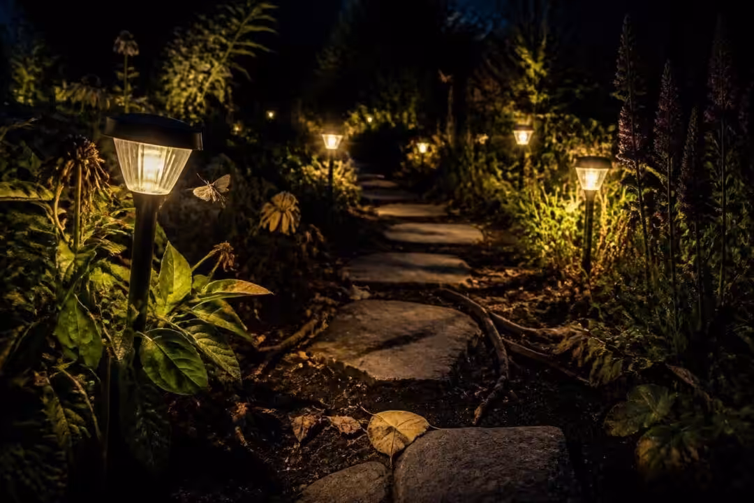 découvrez le message secret de vos lumières solaires qui restent allumées toute la nuit et ce que cela révèle sur l'état de votre jardin.